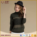 2017 New Style Women Cropped Hand Knit Cashmere Sweater Patterns Of Iso9001 Standard